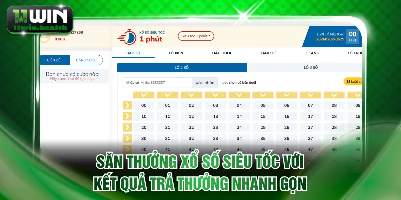 Săn thưởng xổ số siêu tốc với kết quả trả thưởng nhanh gọn